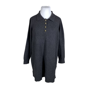 Unisex Zizzi - Kootud tuunika, suurus 46 - Hall (1)