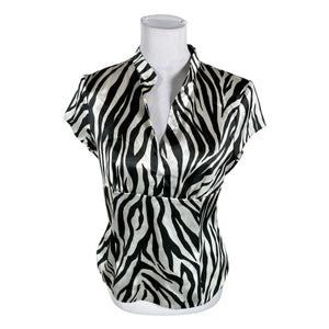 Unisex Monton - Lühikeste käistega pluus, suurus 38 - Must (1)