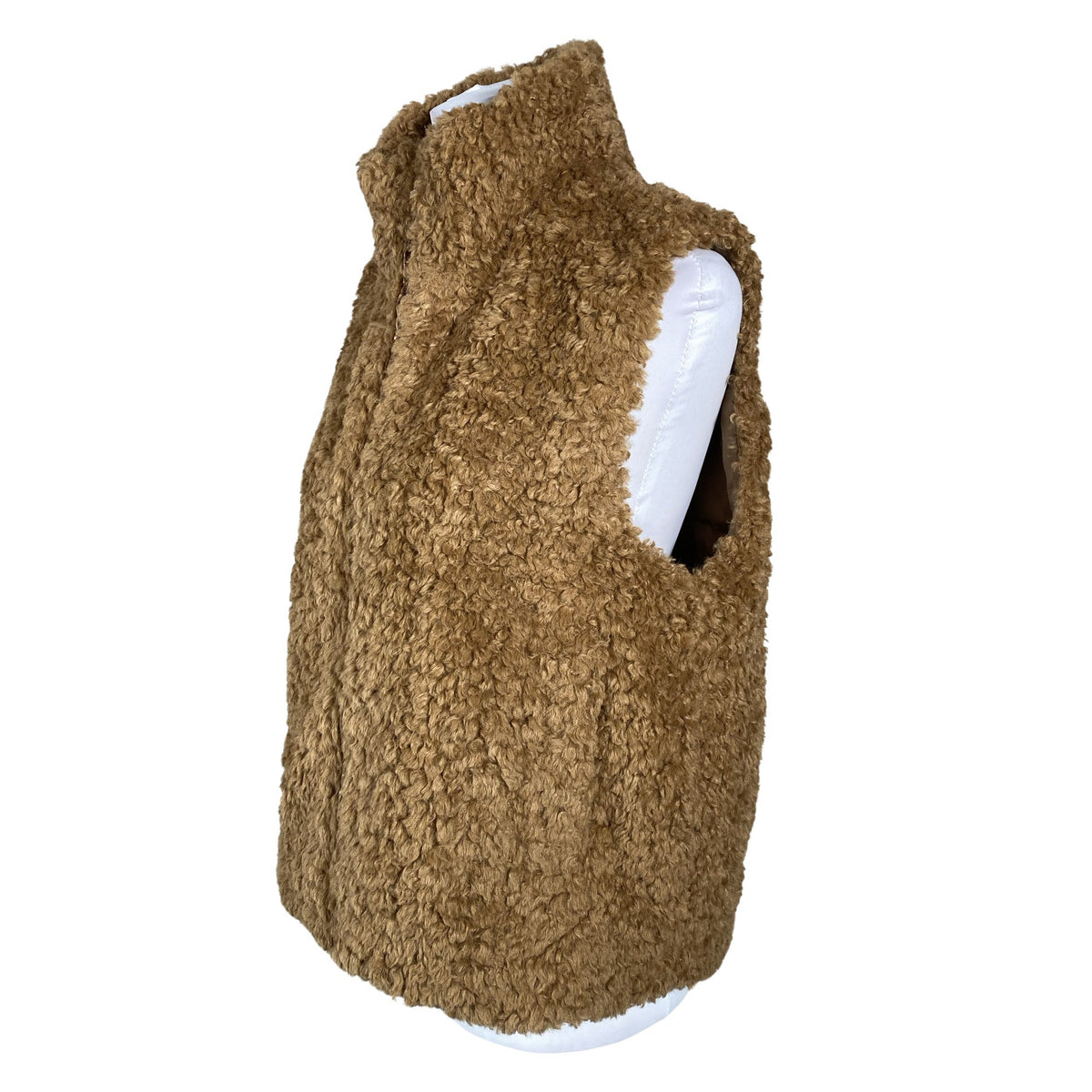 Unisex COS - Kunstkarusnahast vest, suurus 40 - Pruun (3)