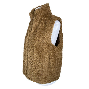Unisex COS - Kunstkarusnahast vest, suurus 40 - Pruun (3)
