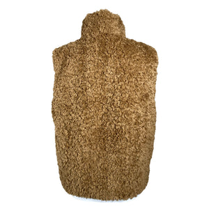 Unisex COS - Kunstkarusnahast vest, suurus 40 - Pruun (2)
