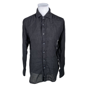Unisex 120% Lino - Mitteveniv tuunika, suurus 34 - Must (1)