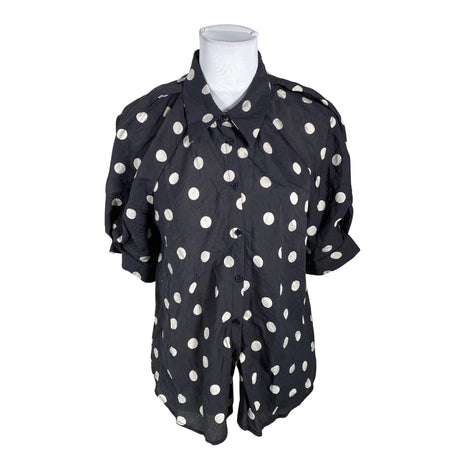 Unisex Lindex - Lühikeste käistega pluus, suurus 40 - Must ()