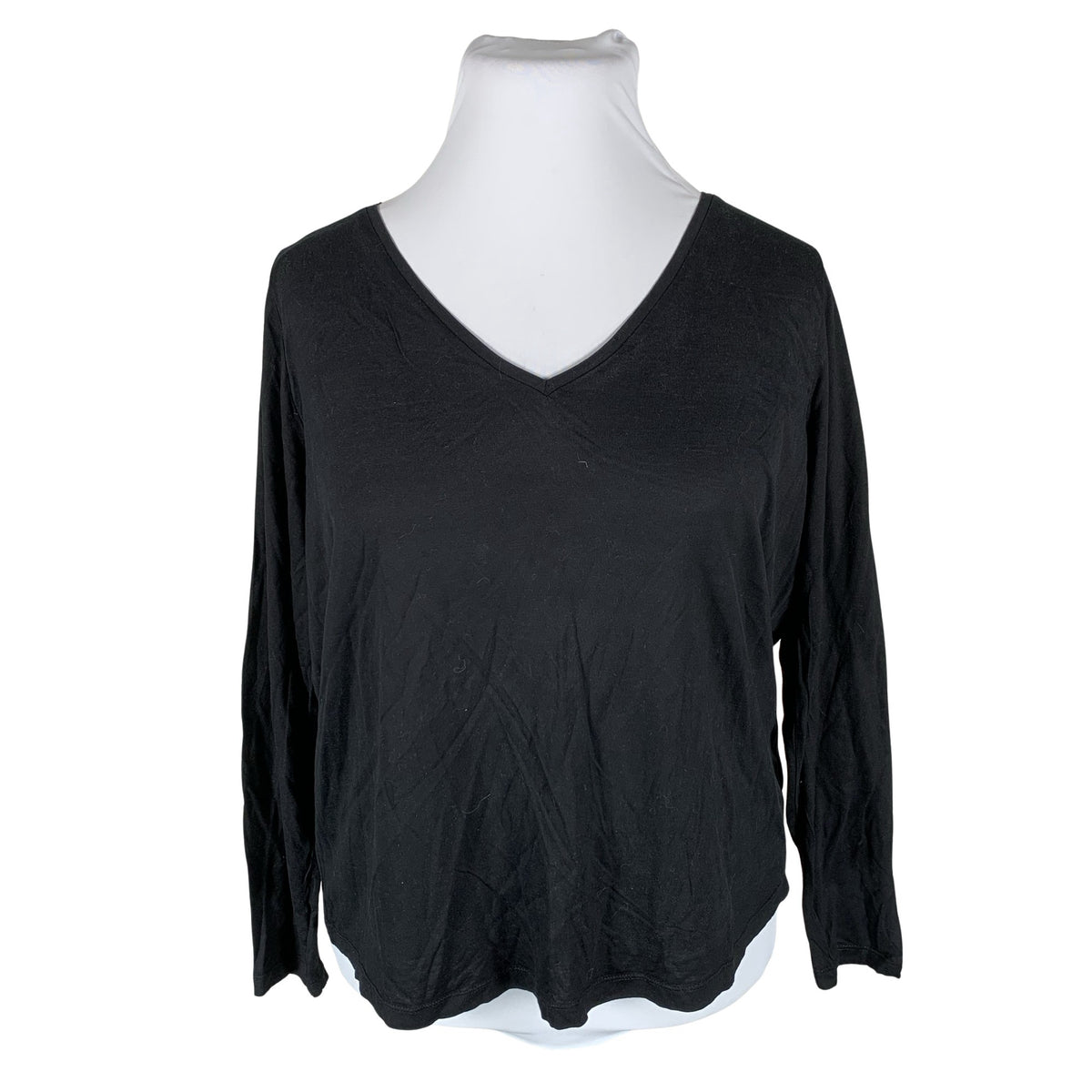 Unisex Lindex - Trikotaažist pluus, suurus 42 - Must (1)