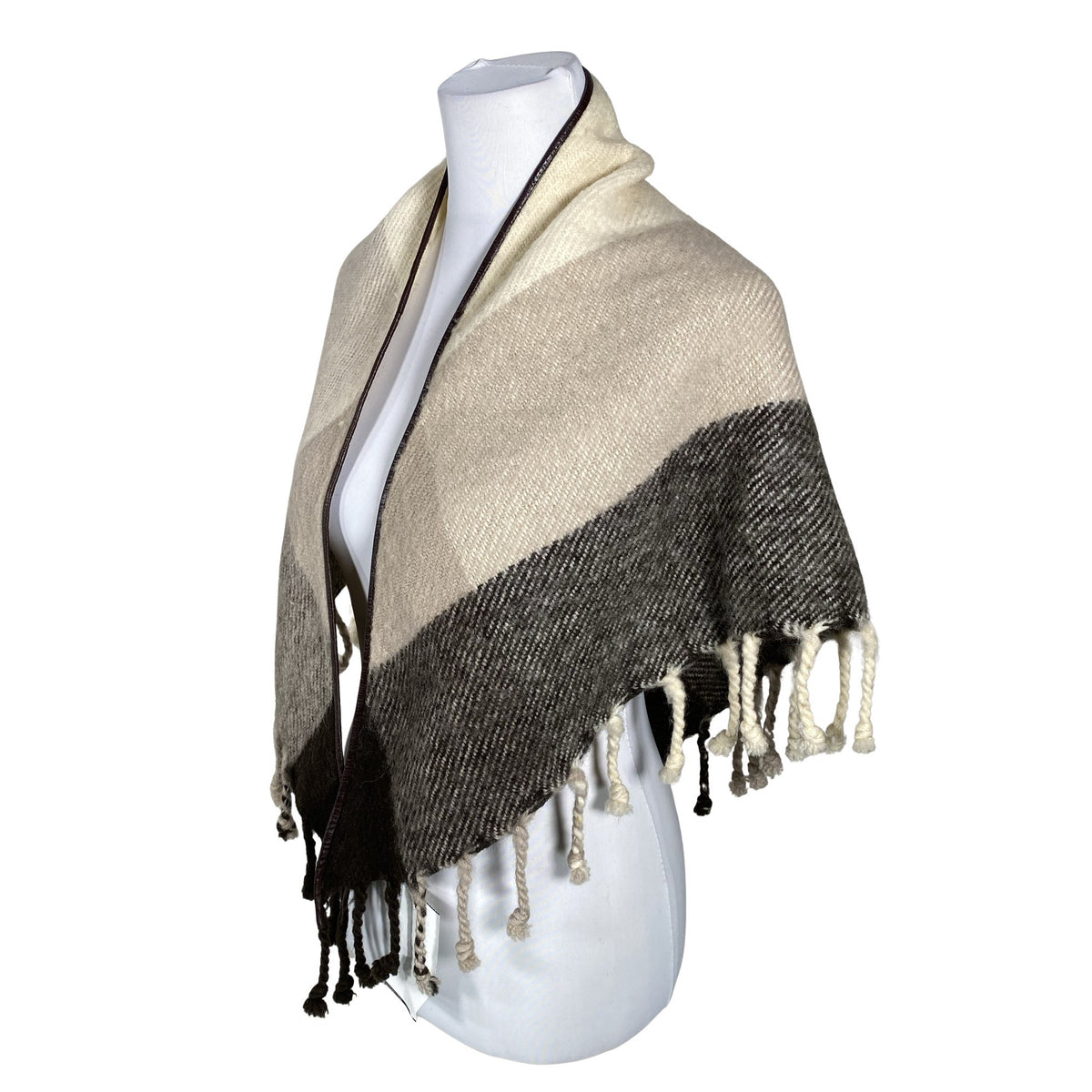 Unisex Lena Rewell - Õlasall, suurus Midi - Beige (3)