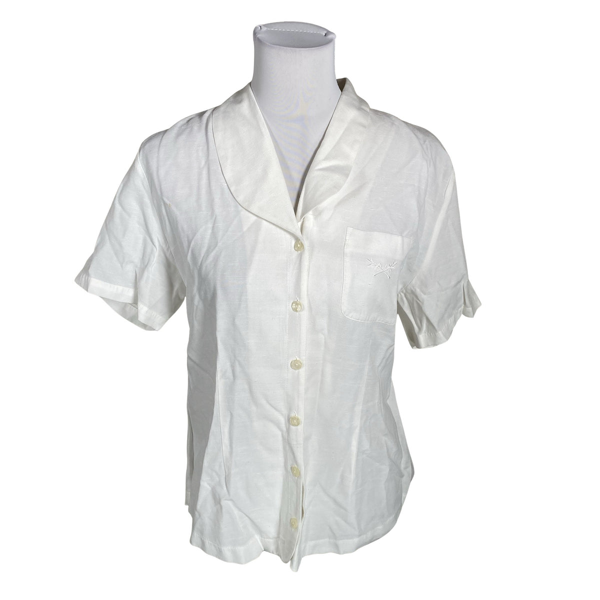 Unisex Elton - Lühikeste käistega pluus, suurus 40 - Valge (1)
