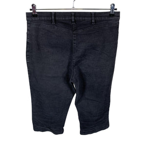 Unisex Voglia - Teksast poolpikad püksid, suurus 44 - Must (2)