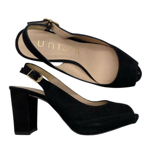 Unisex Unisa - Kontsaga rihmikud, suurus 38 - Must (1)