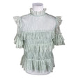 Unisex By Malina - Lühikeste käistega pluus, suurus 34 - Roheline ()