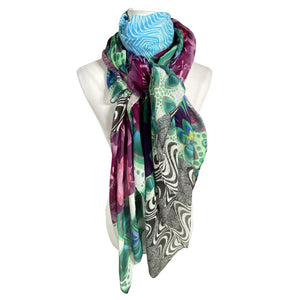 Unisex Desigual - Õhuke sall, suurus Maxi - Lilla (1)