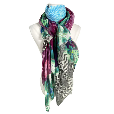 Unisex Desigual - Õhuke sall, suurus Maxi - Lilla ()