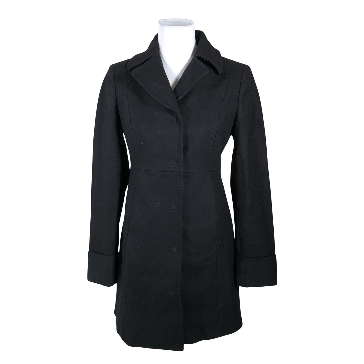 Unisex Benetton - Villane mantel, suurus 40 - Must (1)