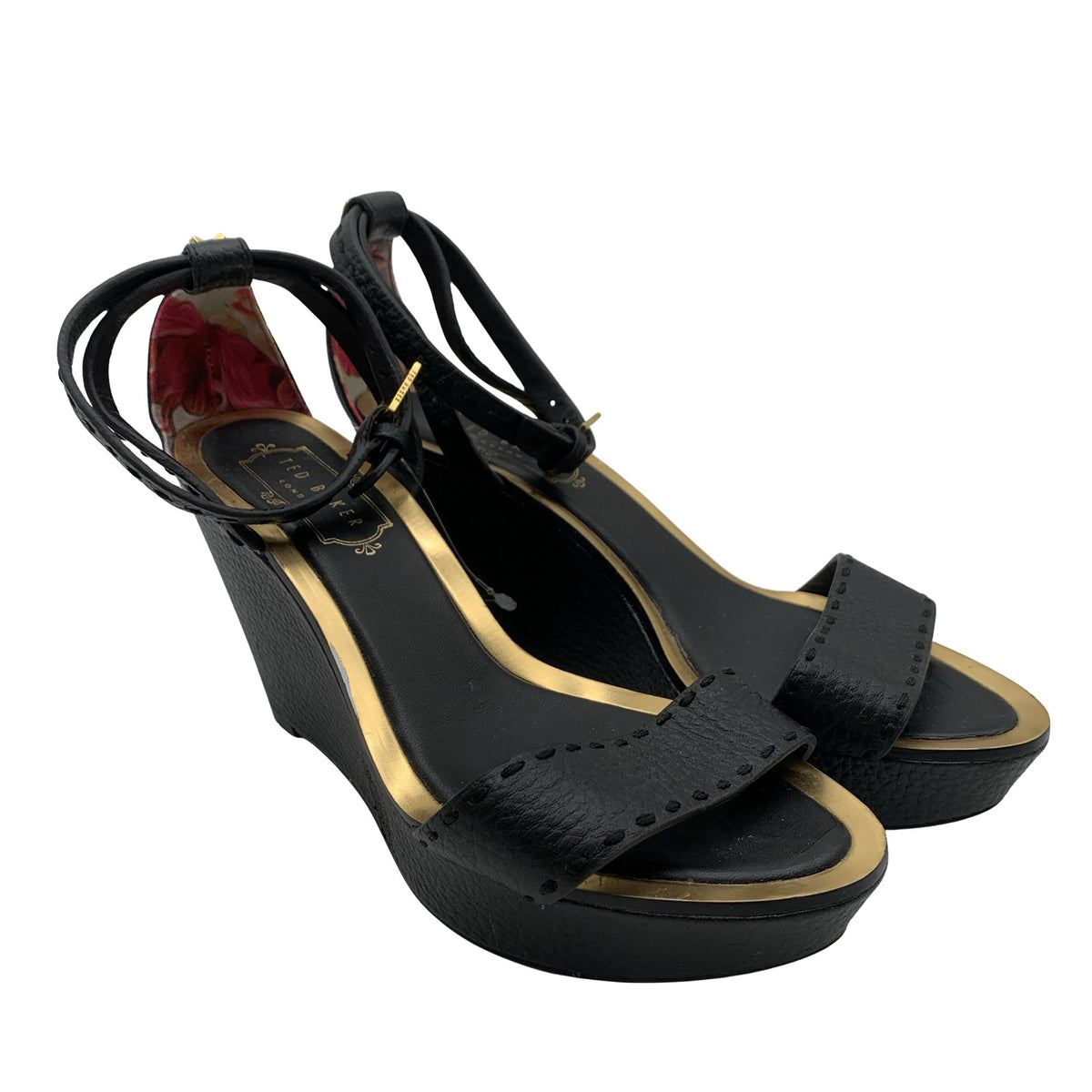 Unisex Ted Baker - Kiilkontsaga rihmikud, suurus 37 - Must (2)