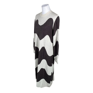 Unisex Marimekko - Kootud kleit, suurus 40 - Pruun (3)