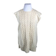 Unisex Handmade - Kootud vest, suurus 42 - Looduslik valge ()