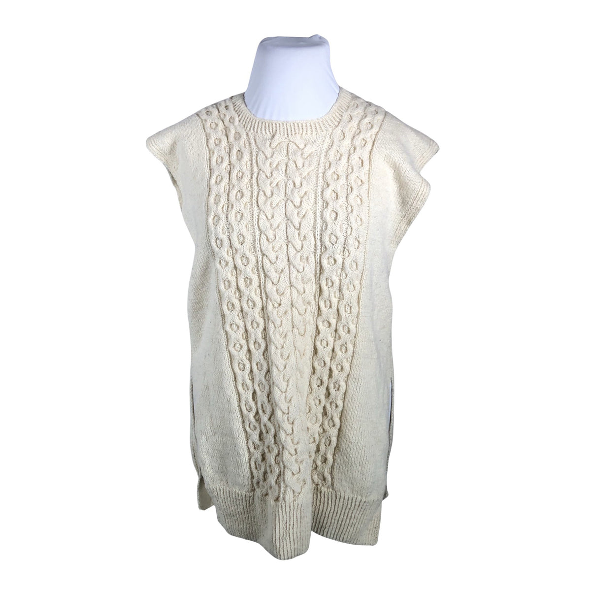 Unisex Handmade - Kootud vest, suurus 42 - Looduslik valge (1)
