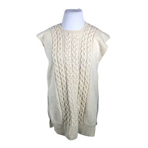 Unisex Handmade - Kootud vest, suurus 42 - Looduslik valge (1)