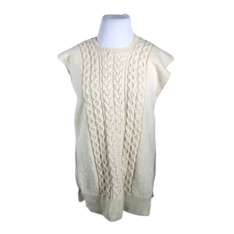 Unisex Handmade - Kootud vest, suurus 42 - Looduslik valge ()