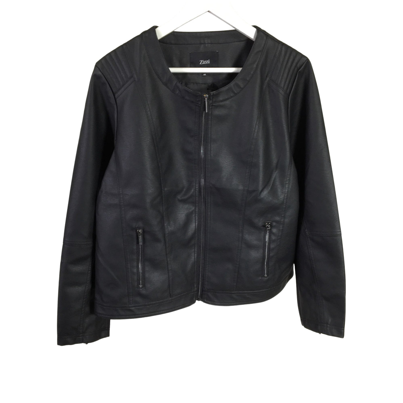 Unisex Zizzi - Nahkatakki, koko 46 -  (1)