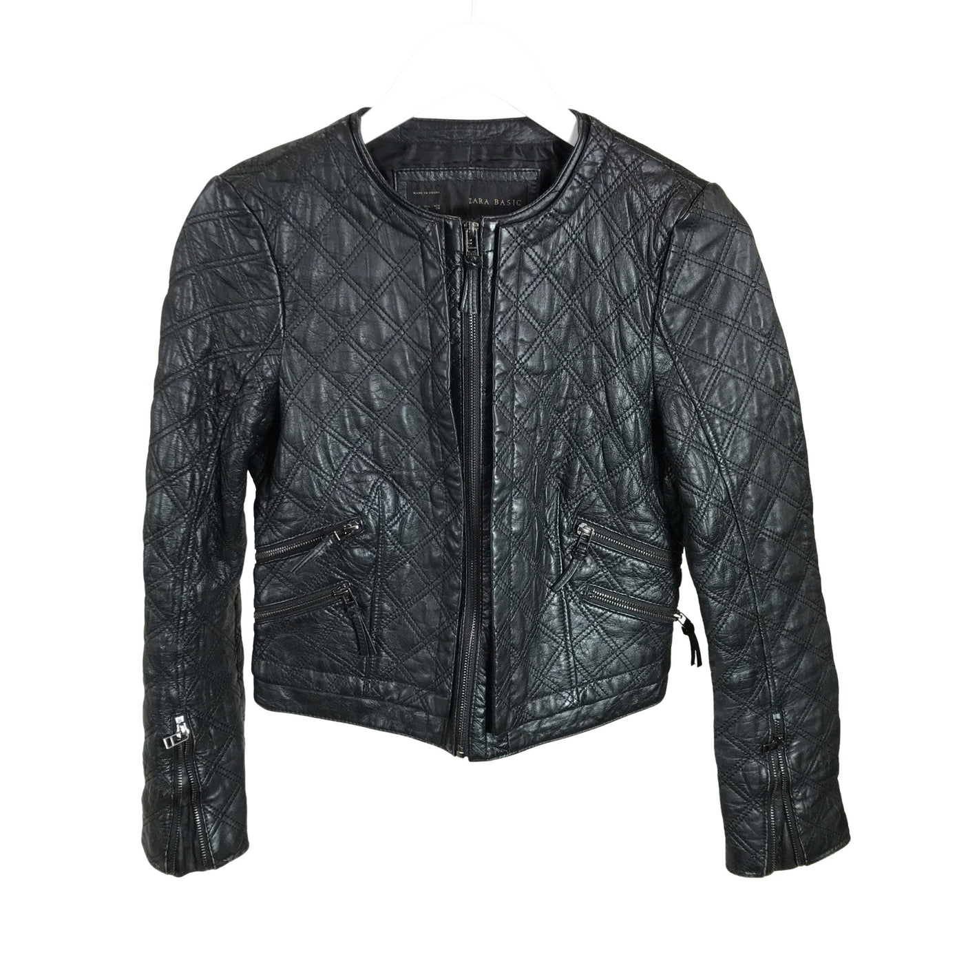 Unisex Zara - Nahkatakki, koko 36 -  (1)