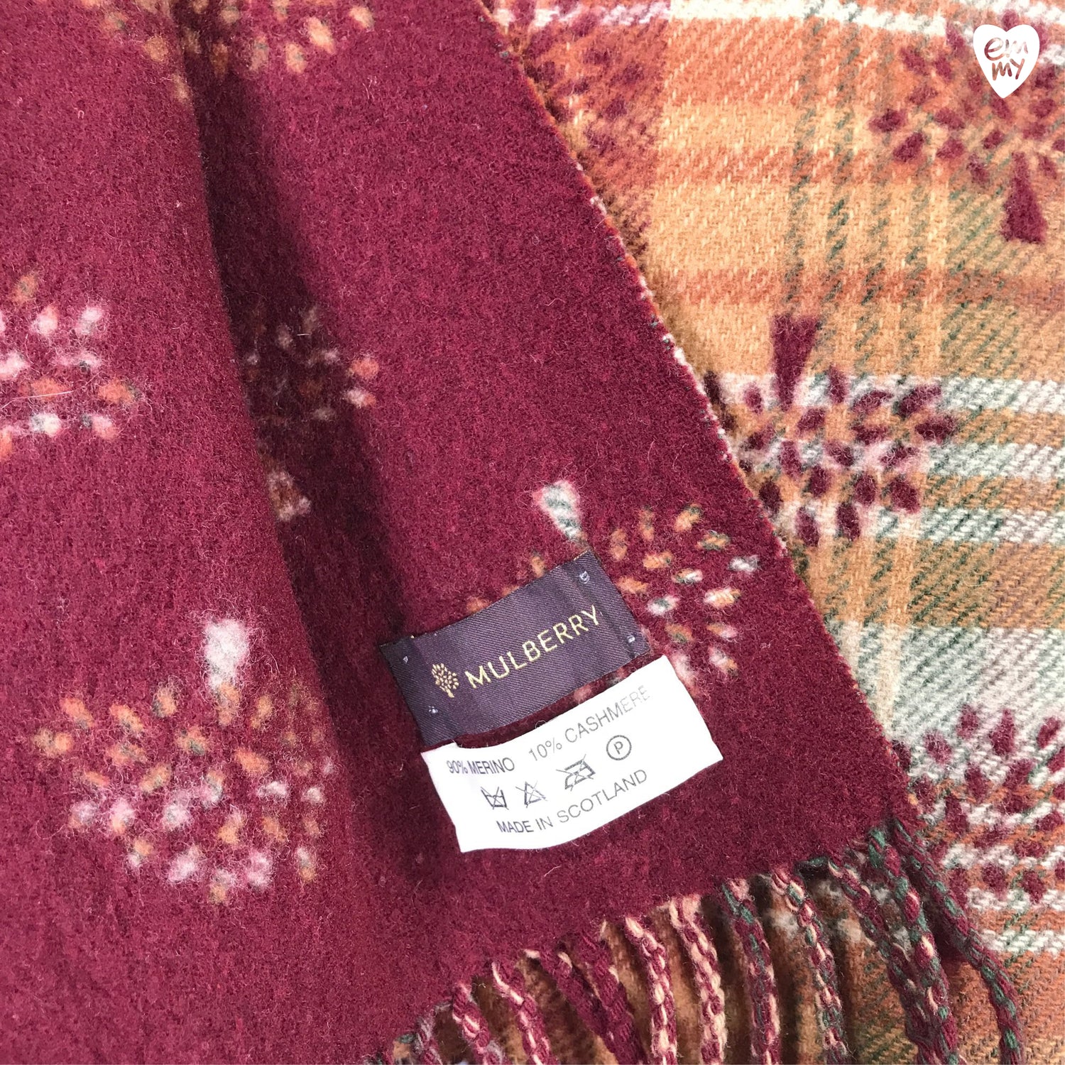  Huivi  Kaulaliina, koko Maxi  Mulberry 
