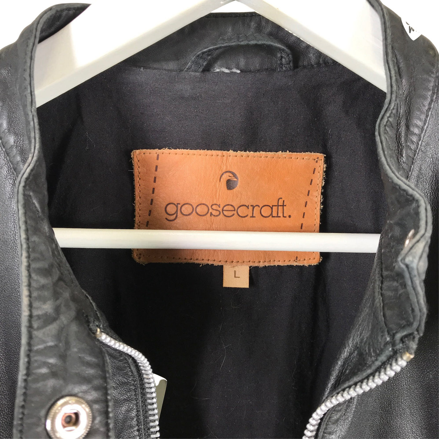 Leather jacket, size 36