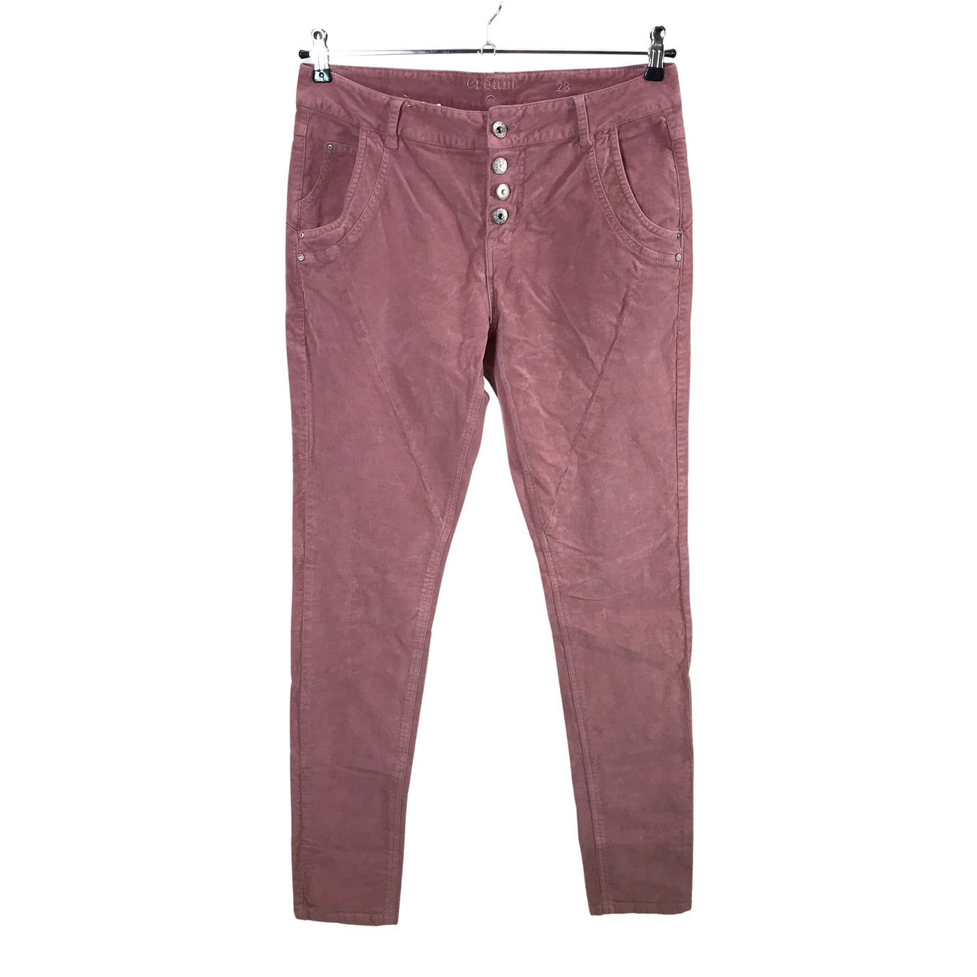 Unisex Cream - Samettihousut, koko 40 -  (1)