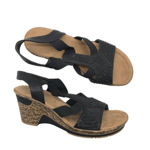 Unisex Rieker - Kiilakorkosandaalit, koko 38 -  (1)