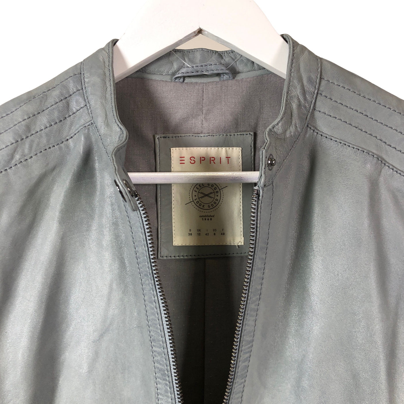 Unisex Esprit - Nahkatakki, koko 38 -  (3)