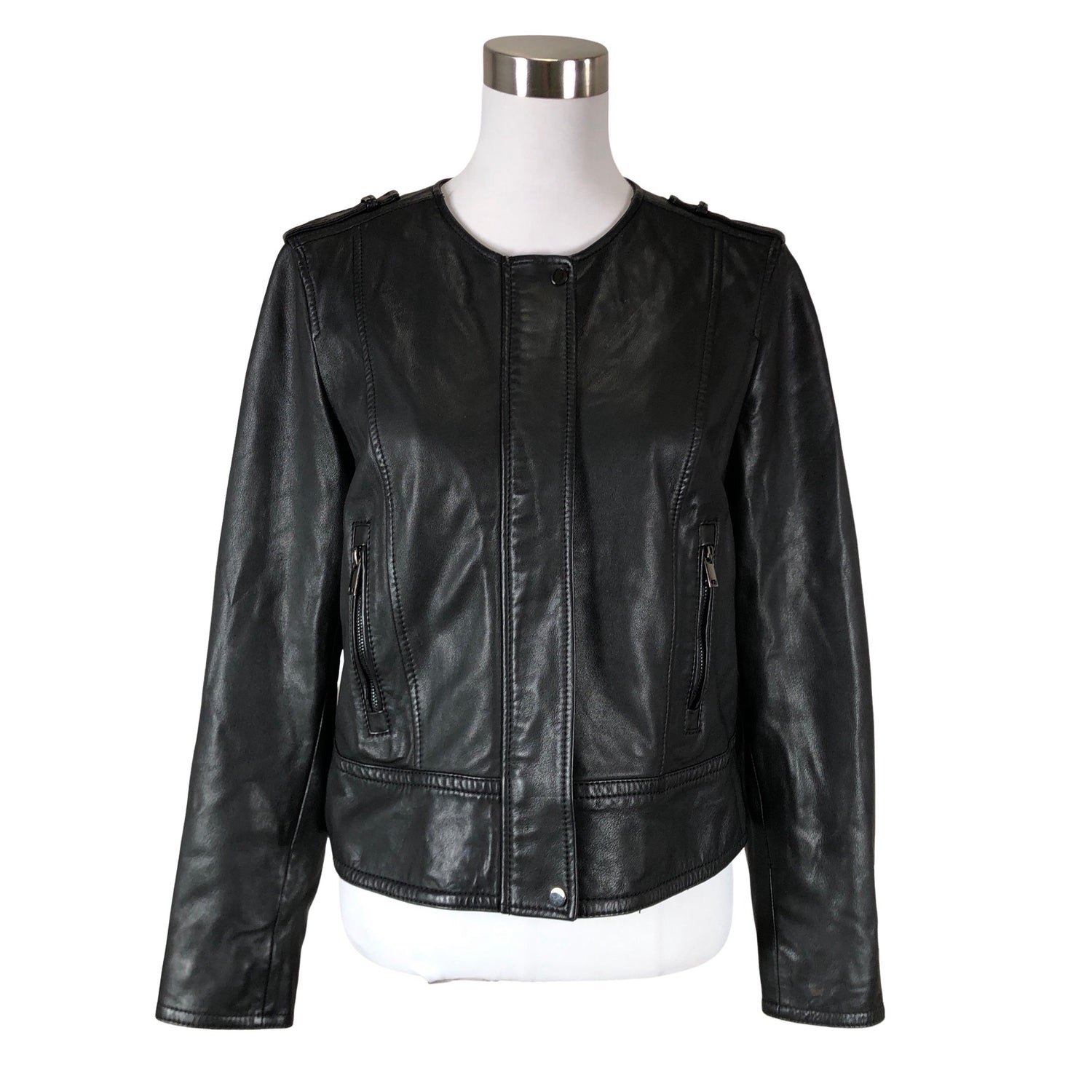  Nahkatakki  Nahkatakki, koko 40  Massimo Dutti 
