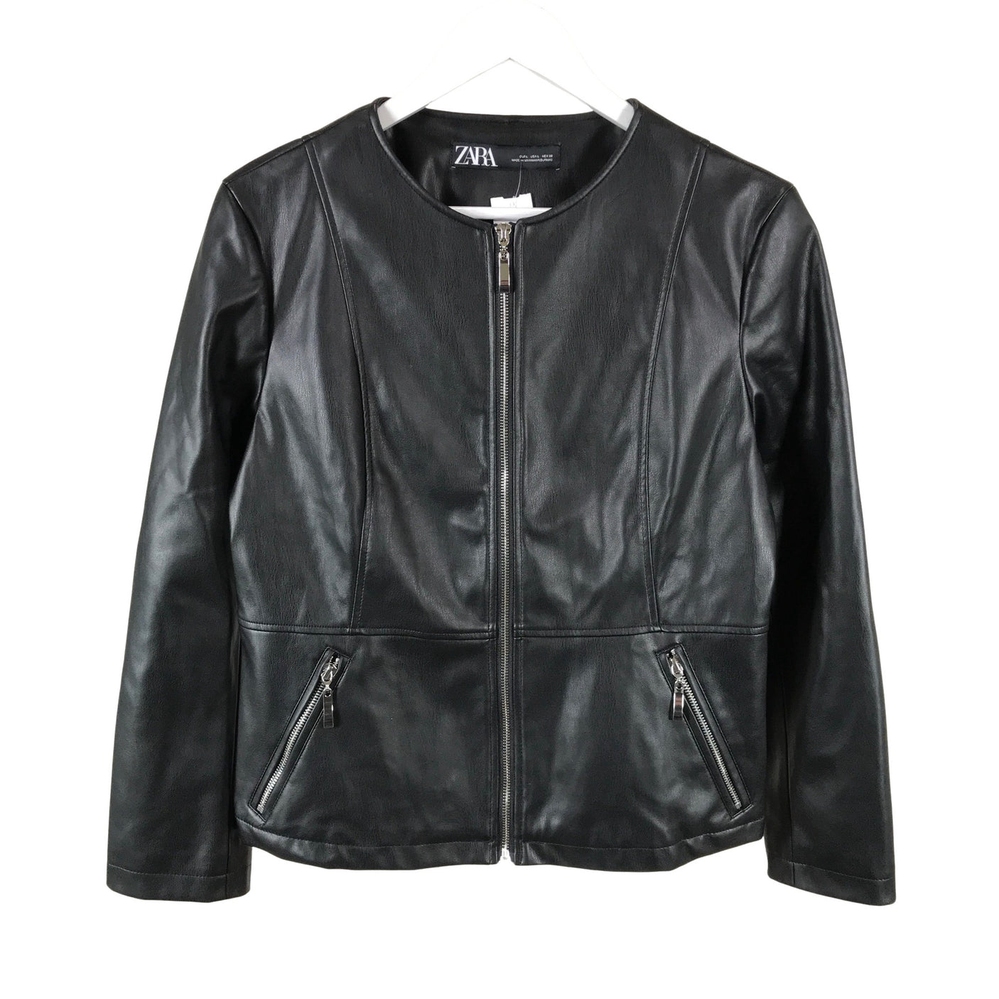 Unisex Zara - Nahkatakki, koko 40 -  (1)