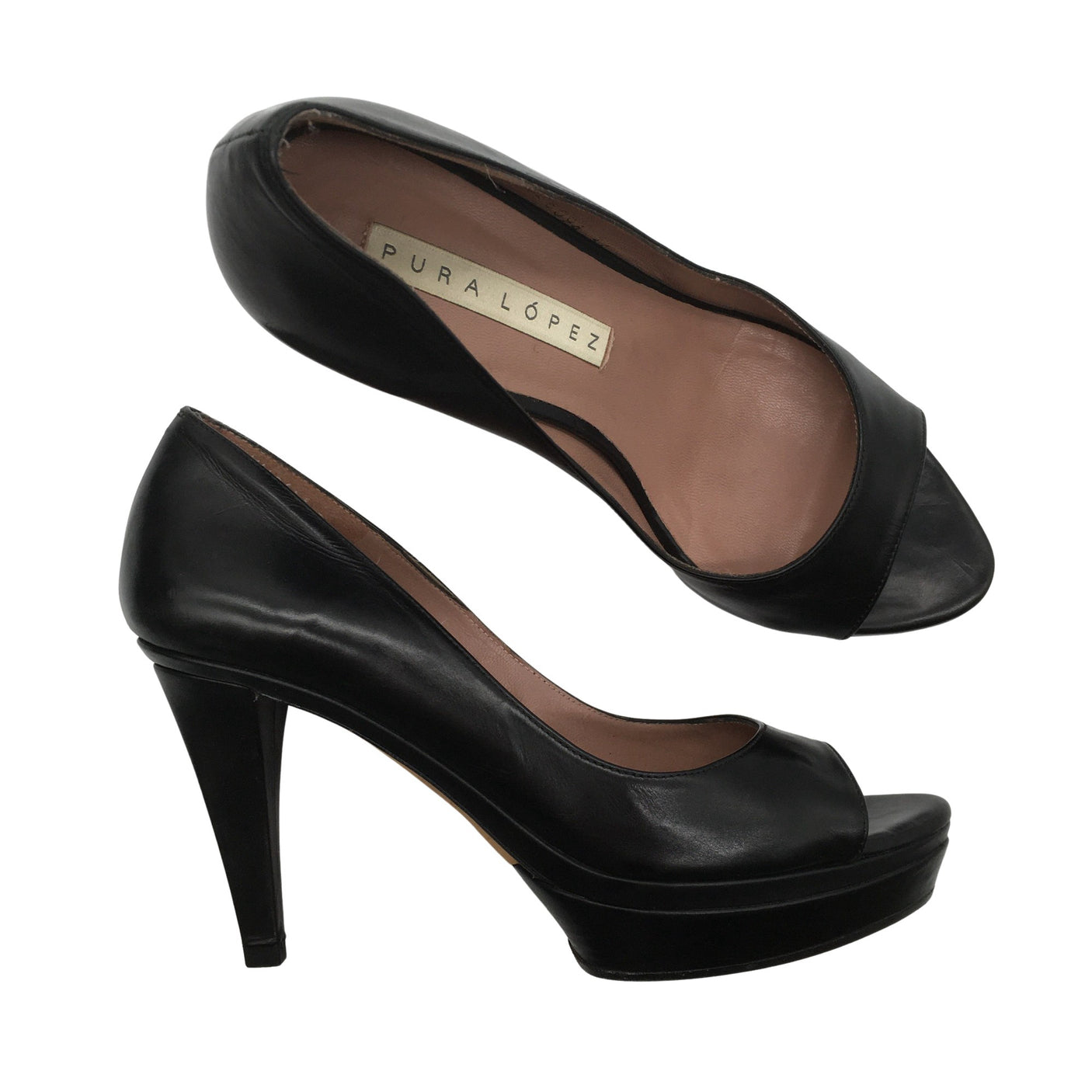 Avokärkiset korkokengät, koko 36