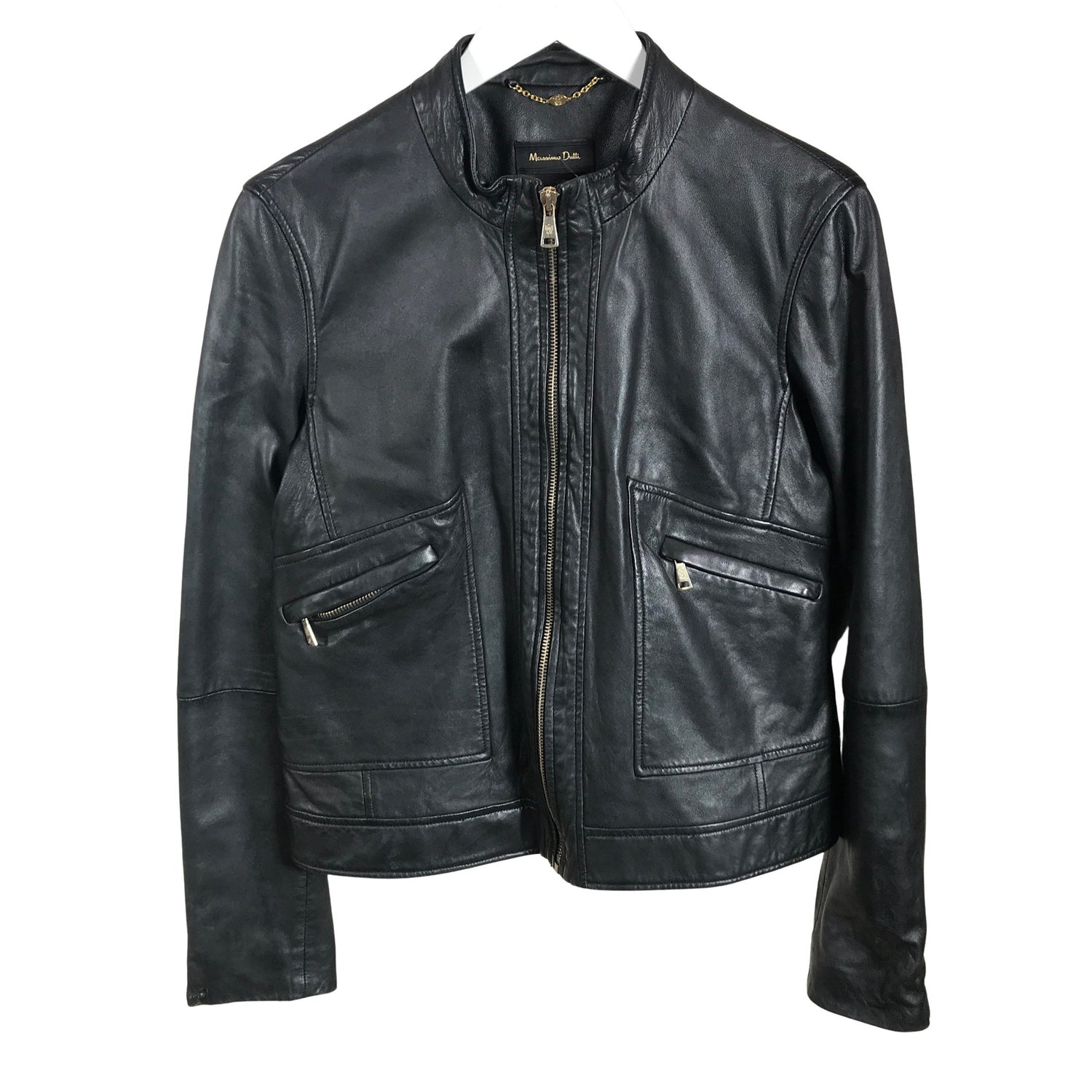  Nahkatakki  Nahkatakki, koko 42  Massimo Dutti 