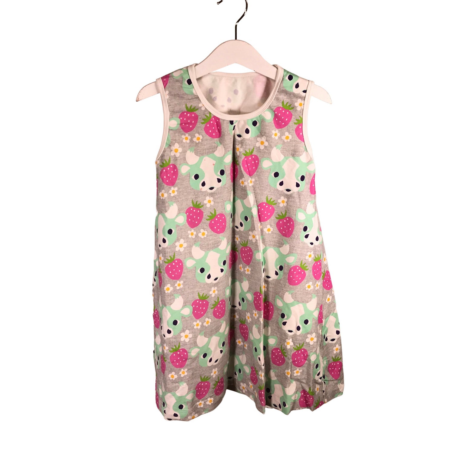  Mekko  Trikoomekko, koko 122 - 128  Iloinen Kettuliini 