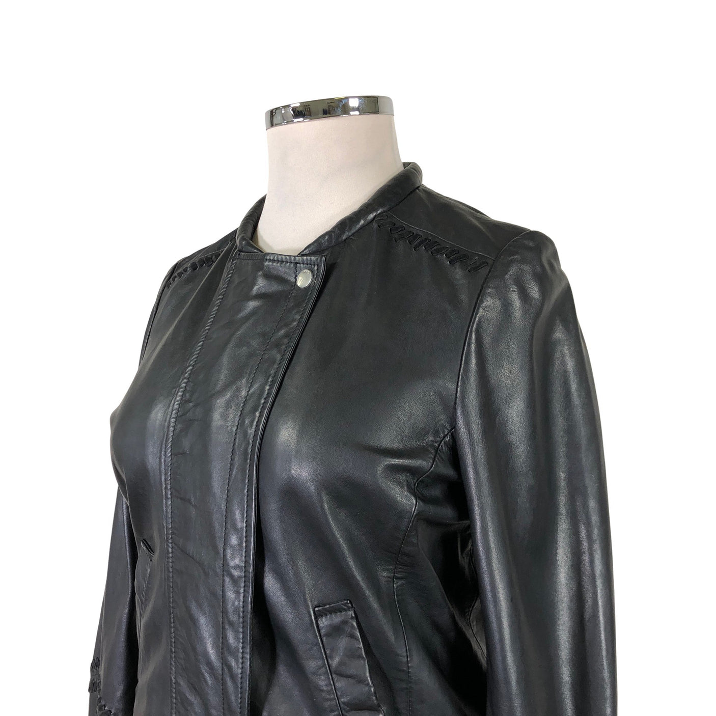 Unisex IKKS - Nahkatakki, koko 42 -  (3)
