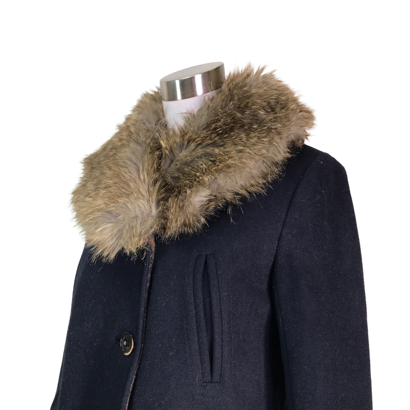 Unisex Parka London - Villakangastakki, koko 34 -  (3)