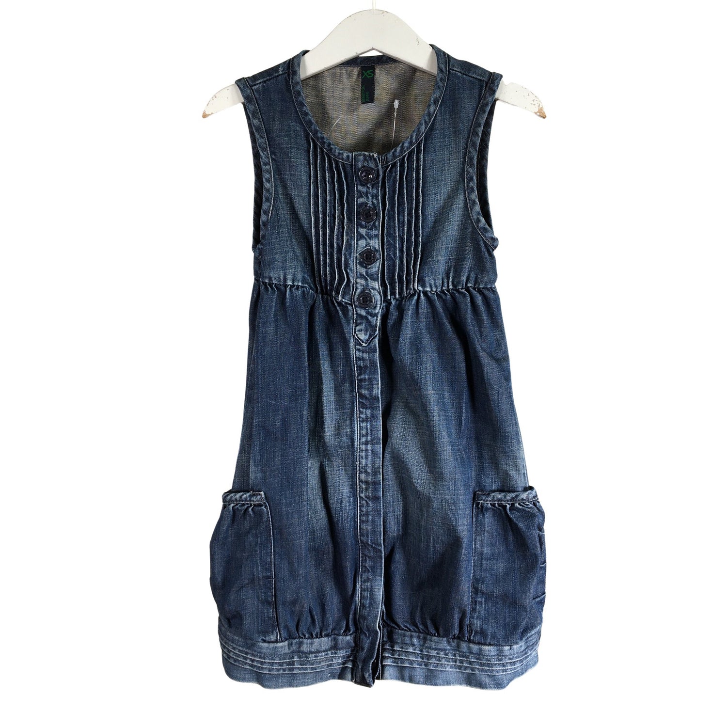  Mekko  Farkkumekko, koko 104 - 110  Benetton 