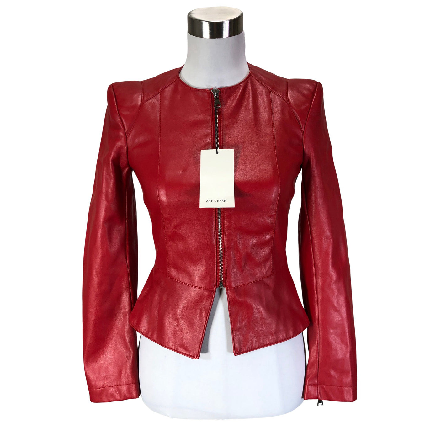 Unisex Zara - Nahkatakki, koko 34 -  (1)