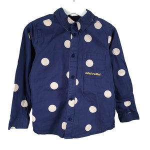 Unisex Mini Rodini - Kauluspaita, koko 104 - 110 -  (1)