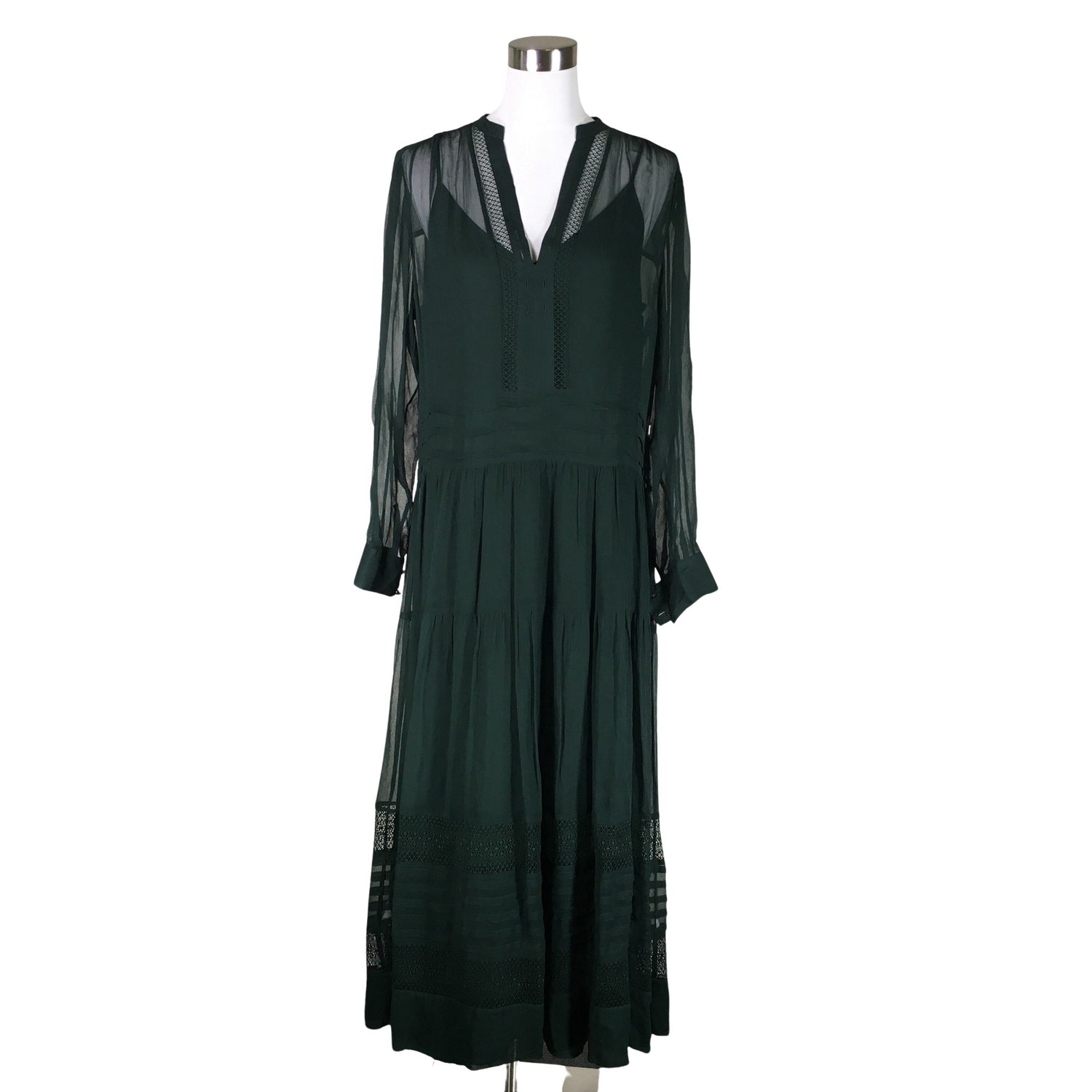  Mekko  Sifonkimekko, koko 40  Massimo Dutti 