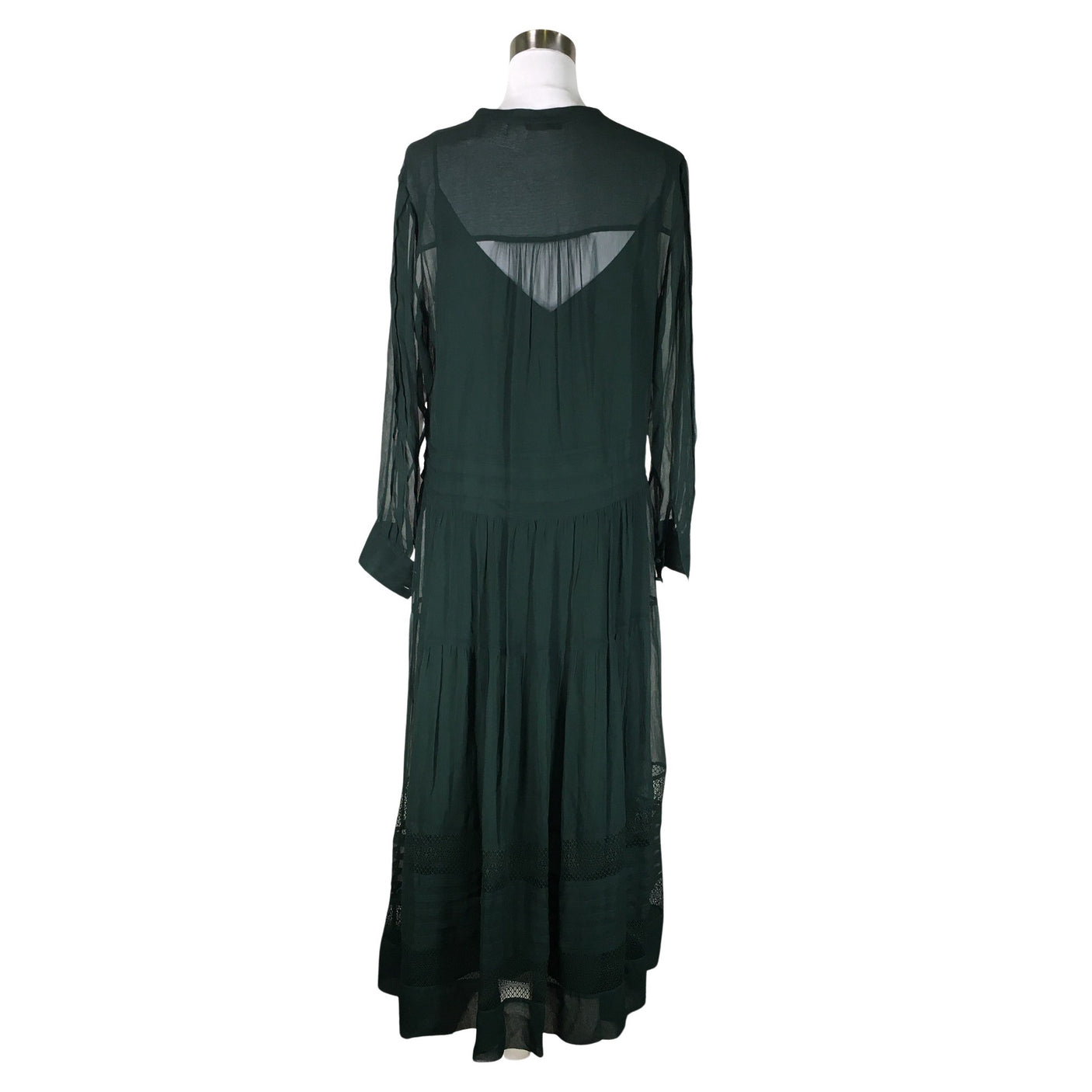 Unisex Massimo Dutti - Sifonkimekko, koko 40 -  (2)