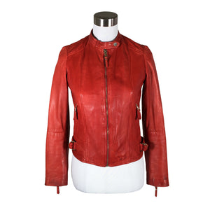 Unisex Massimo Dutti - Nahkatakki, koko 34 -  (1)