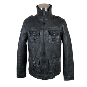 Unisex Superdry - Nahkatakki, koko M -  (1)