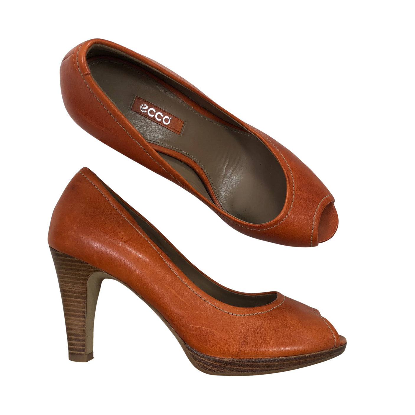 Unisex Ecco - Avokärkiset korkokengät, koko 37 -  (1)