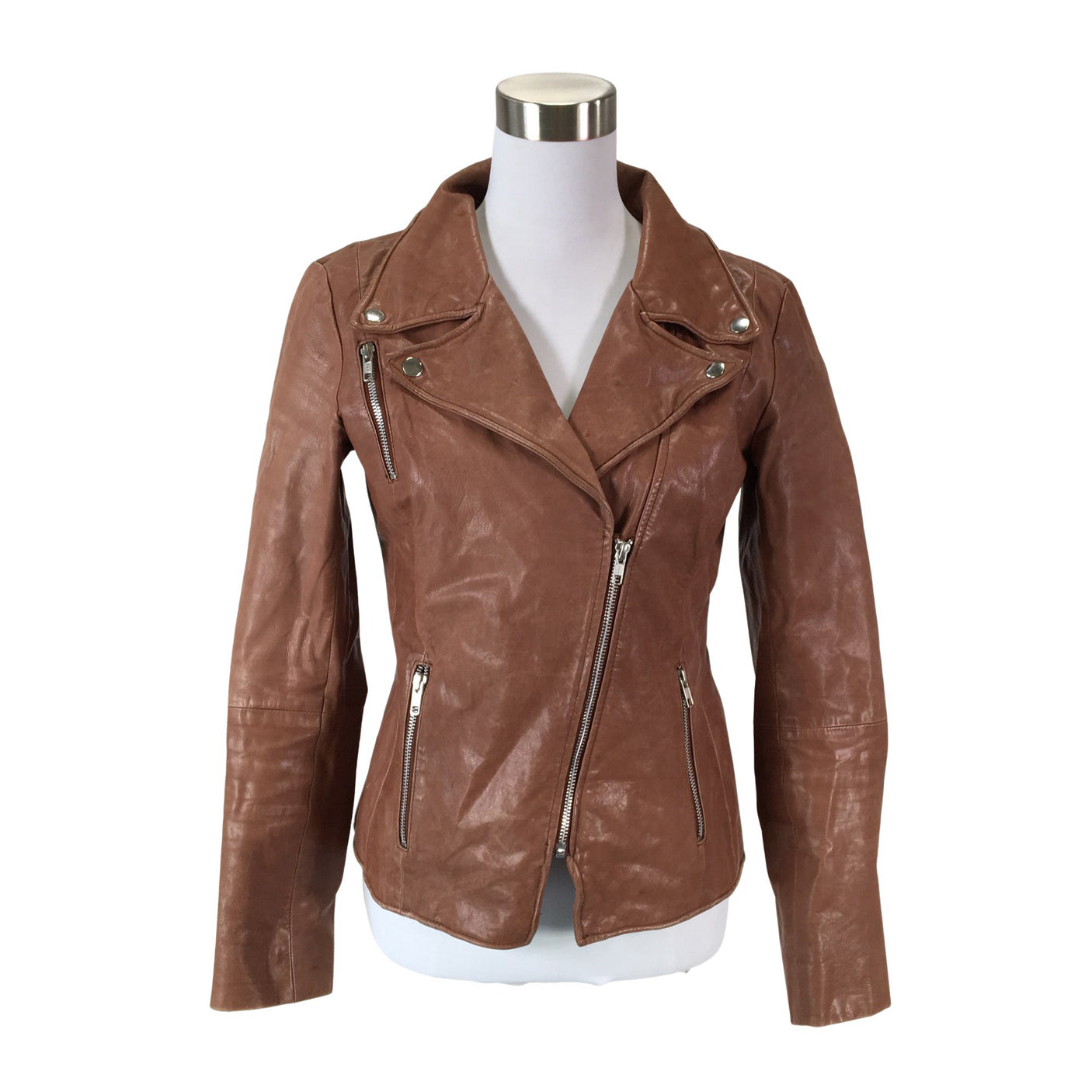 Unisex Selected - Nahkatakki, koko 38 -  (1)